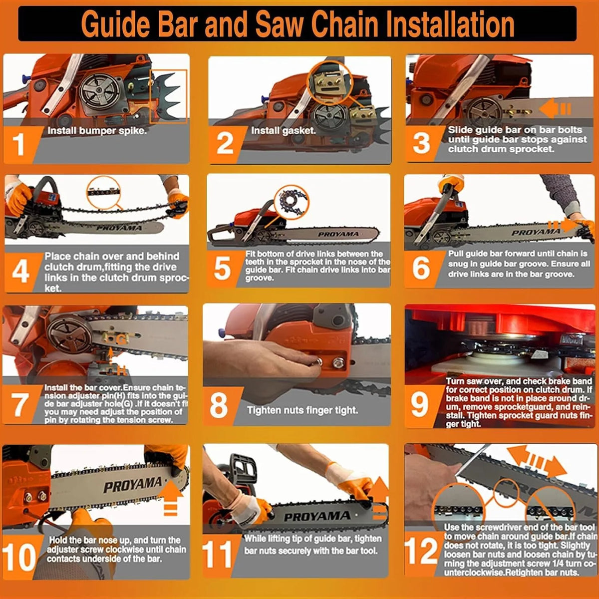 2026 68CC 2-Cycle Top Handle Gas Powered Chainsaw 24 Inch 20 Inch Petrol Handheld Cordless Chain Saw for Tree Wood Cutting