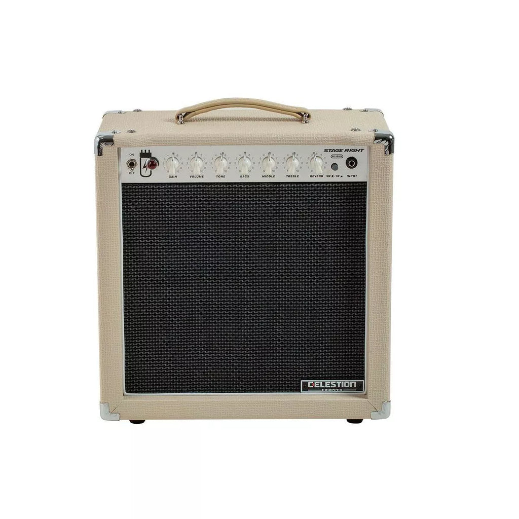 2026 Stage Right by Monoprice 15-Watt 1×12 Guitar Combo Tube Amp with Celestion Speaker and Spring Reverb