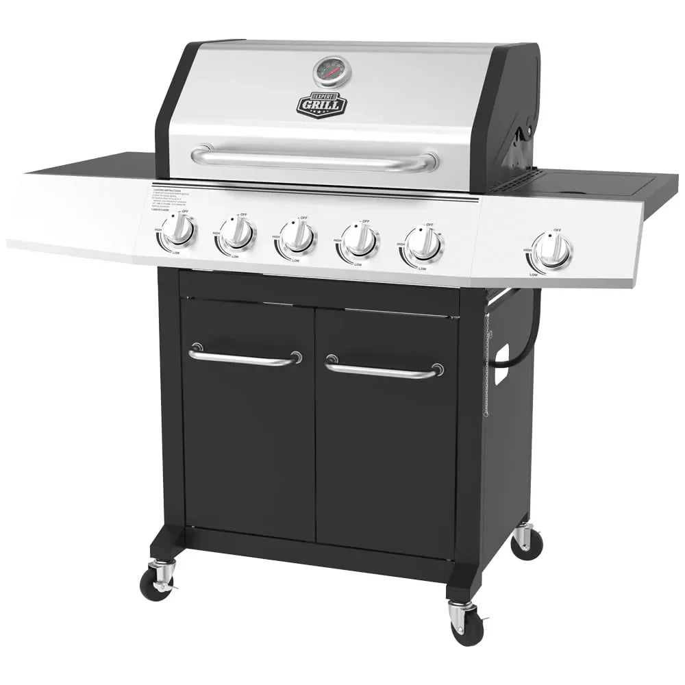 2026 5-Burner Propane Gas Grill with Side Burner