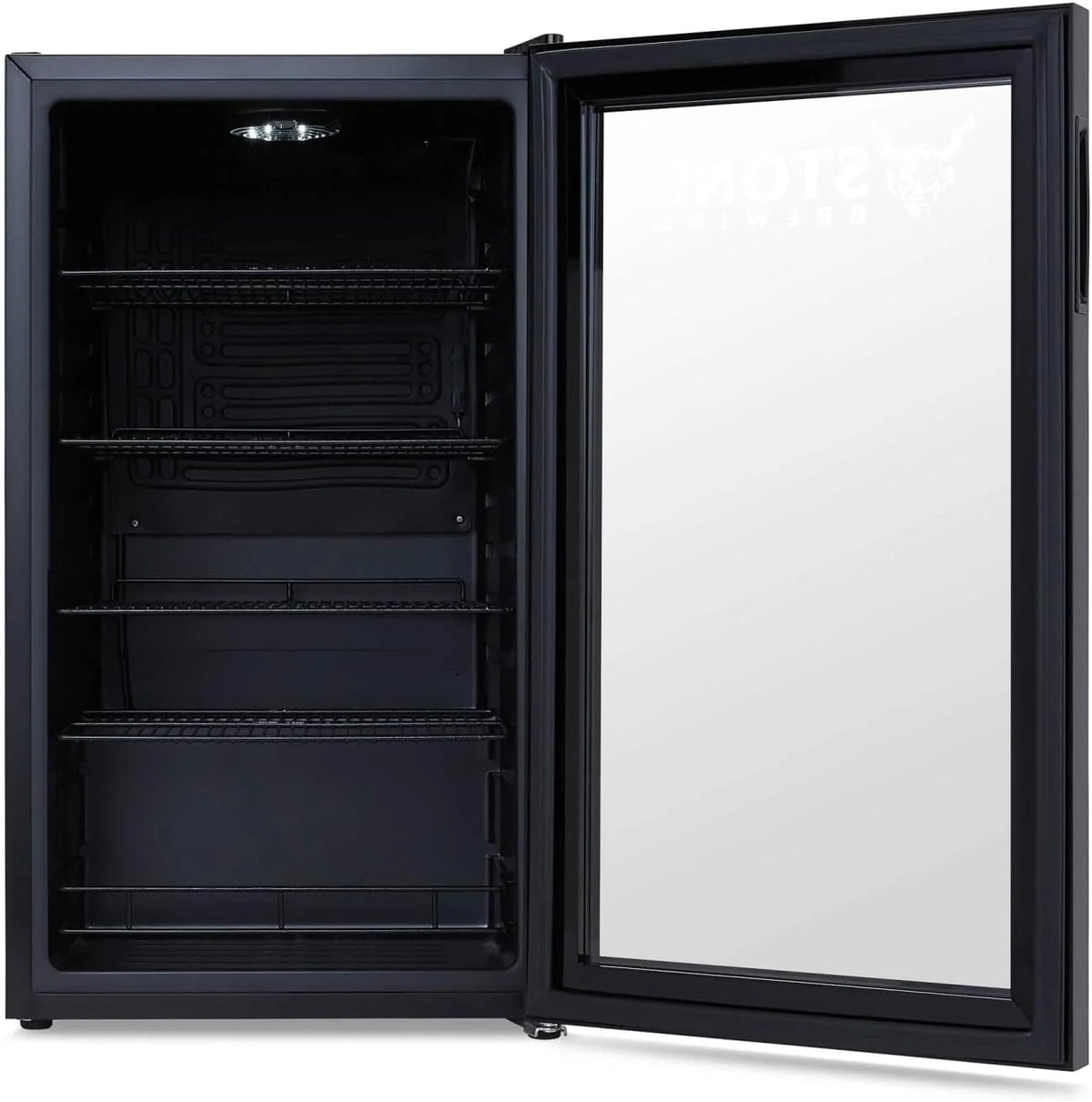 2026 Beverage Refrigerator Cooler | 126 Cans Free Standing with Right Hinge Glass Door | Mini Fridge Beverage Organizer Perfect For Beer, Wine, Soda, And Cooler Drinks