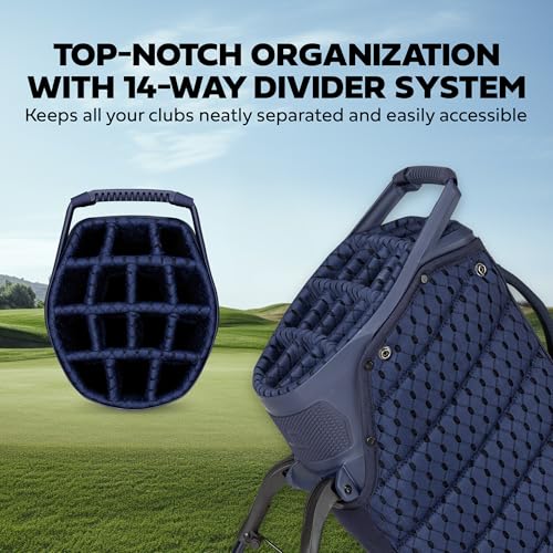 Sun Mountain 2026 4.5LS 14-Way VLO Bag - Prime Organization with Our 14 Way Golf Stand Bag - Lightweight Golf Club Bag with Full-Length Pockets and Adjustable Straps for Enhanced Carry