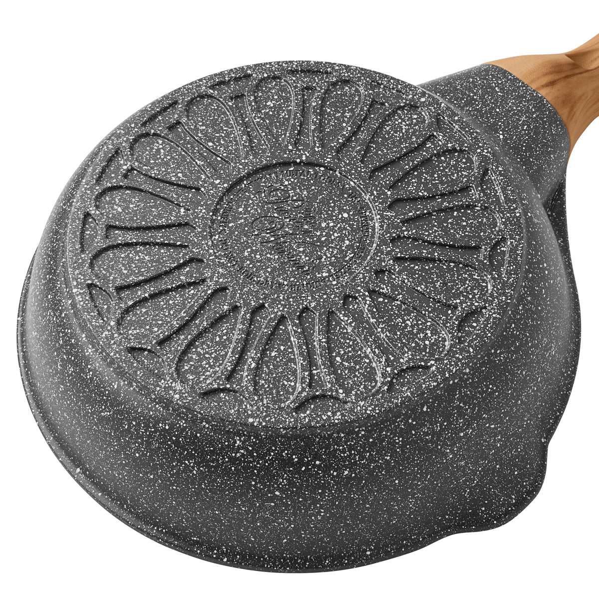 2026 The Pioneer Woman Prairie Signature Cast Aluminum 8-Inch Fry Pan, Charcoal Speckle