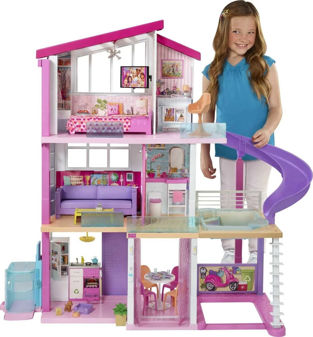 2026 NewBarbie DreamHouse Dollhouse with elevator, pool, lighting and over 70 accessories – 3-story playset