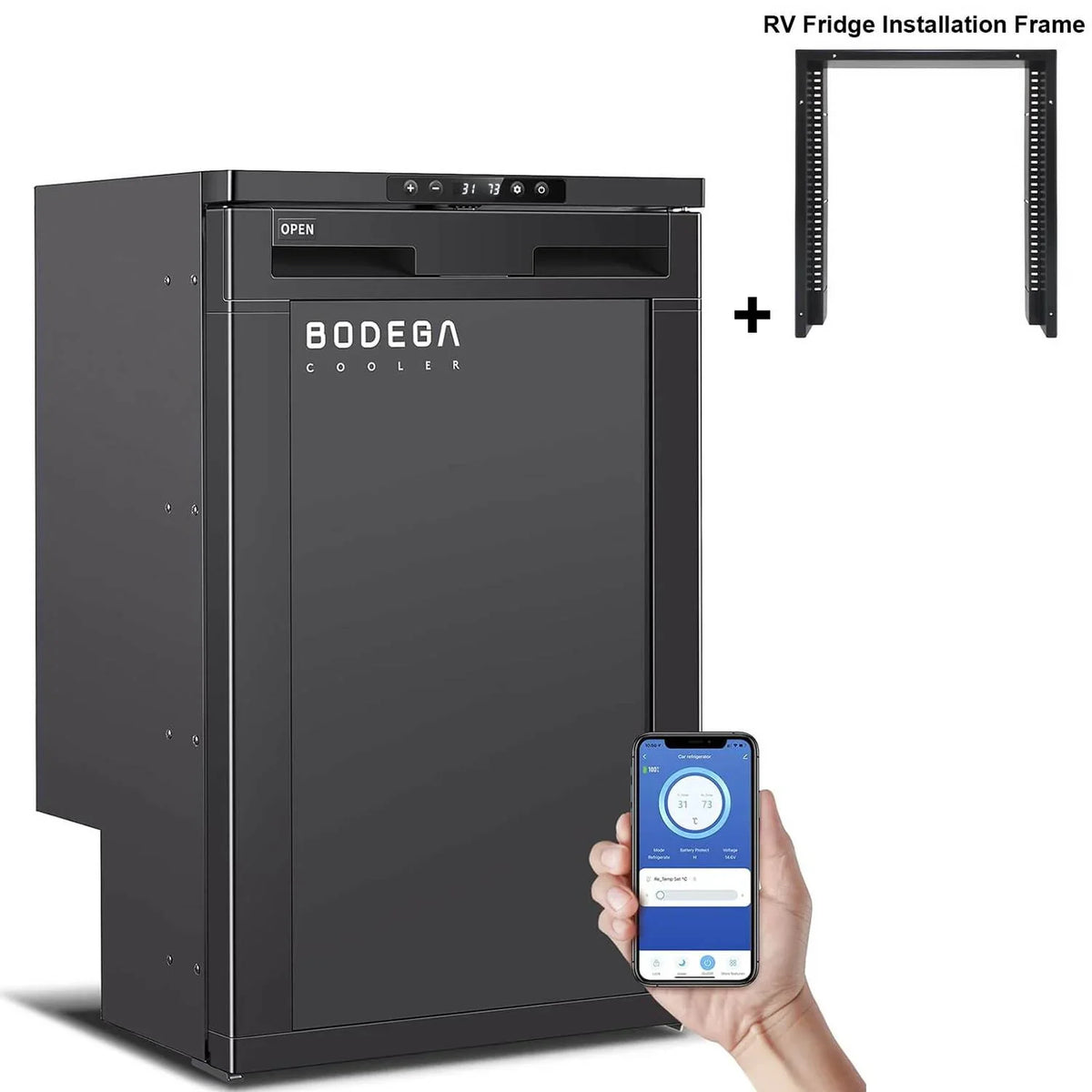 2026 12 Volt RV Refrigerator 2.3cu.ft 65L RV Fridge and Freezer