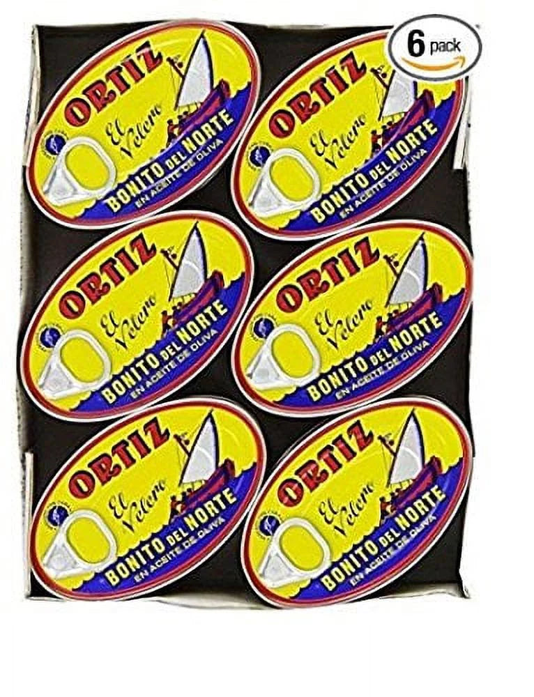 2026 Ortiz Bonito Del Norte Tuna in Olive Oil 3.95 Oz Oval Tin (Spain) 6 Pack