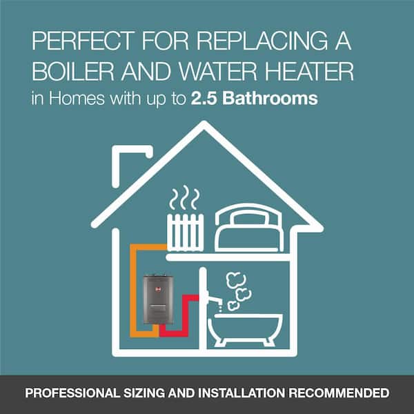 2026 Prestige 9.9 GPM Natural Gas High Efficiency Combi Boiler with 199000 BTU