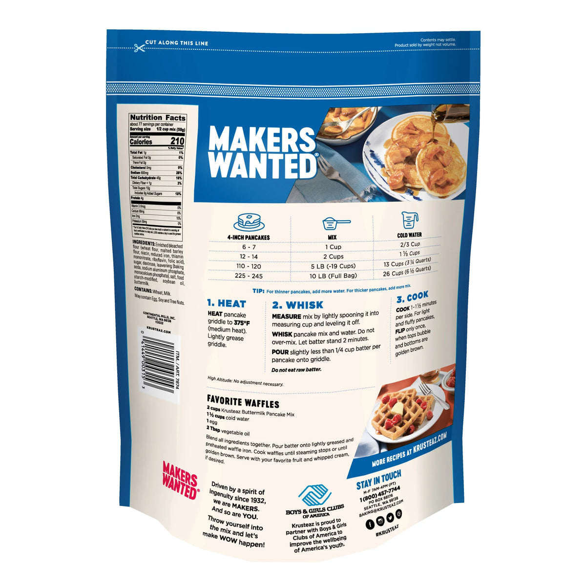 2026 NewKrusteaz, Complete Buttermilk Pancake Mix, 10 lbs