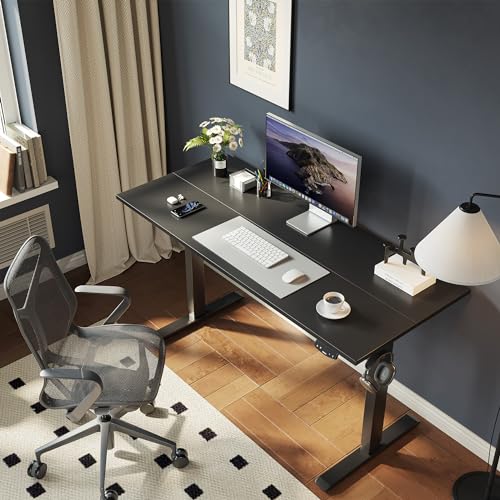 2026 Agilestic Electric Standing Desk, 48 x 24 Inches Height Adjustable Desk, Sit Stand up for Work Office Home, Ergonomic Rising Computer Table with Memory Preset, Rustic Brown
