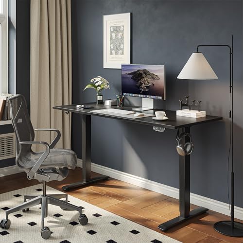 2026 Agilestic Electric Standing Desk, 48 x 24 Inches Height Adjustable Desk, Sit Stand up for Work Office Home, Ergonomic Rising Computer Table with Memory Preset, Rustic Brown
