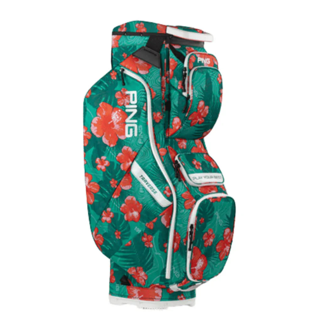 2026 Ping Traverse Cart Bag - Navy White Red