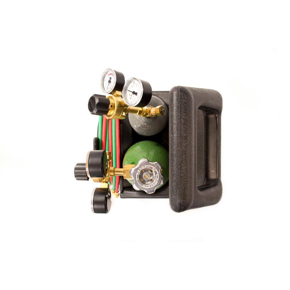 2026 Lincoln Electric Port-A-Torch Kit with Oxygen and Acetylene Tanks for Cutting Welding and Brazing KH990