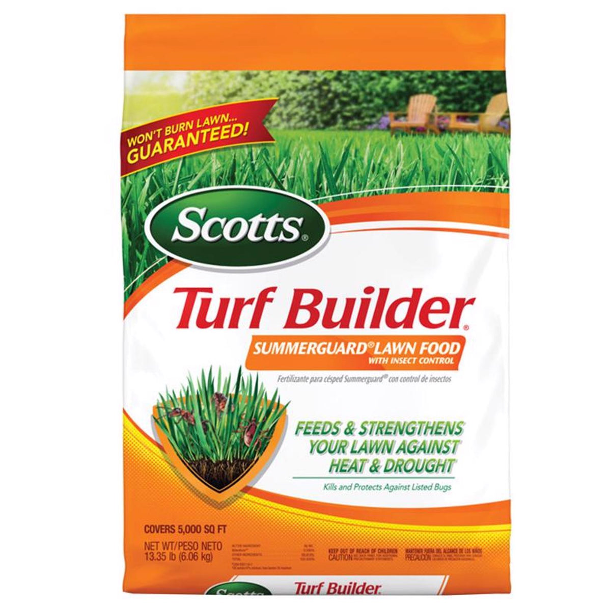 2026 Turf Builder SummerGuard Insect and Grub Control Lawn Food For All Grasses 5000 sq ft
