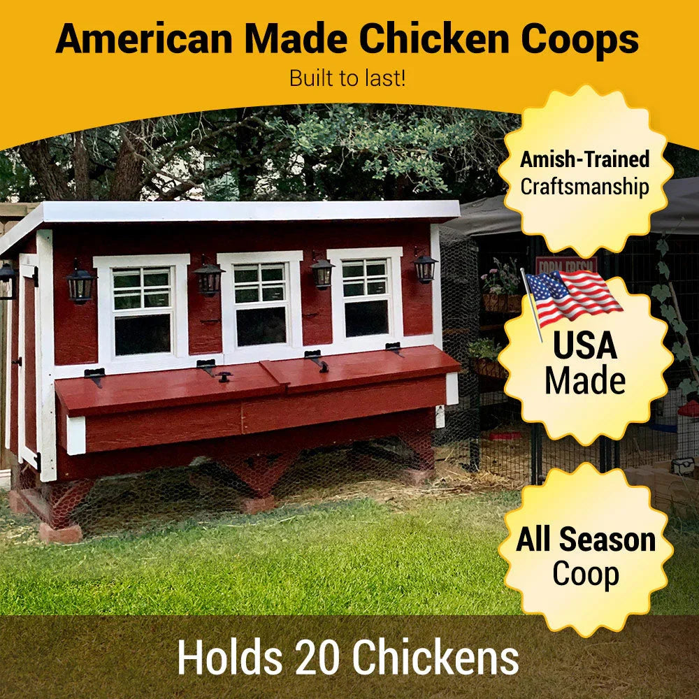 2026 XL Chicken Coop - Up to 20 Chickens