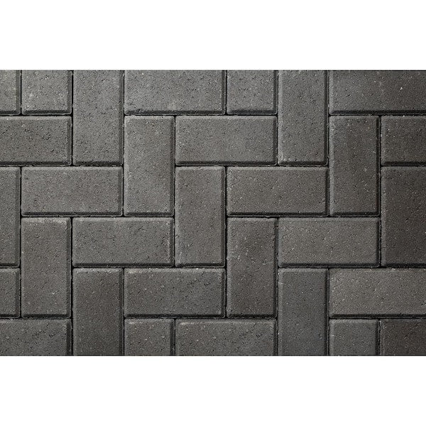 2026 8 in. x 4 in. x 2.25 in. Gray Charcoal Concrete Paver (486- Piece Pallet)