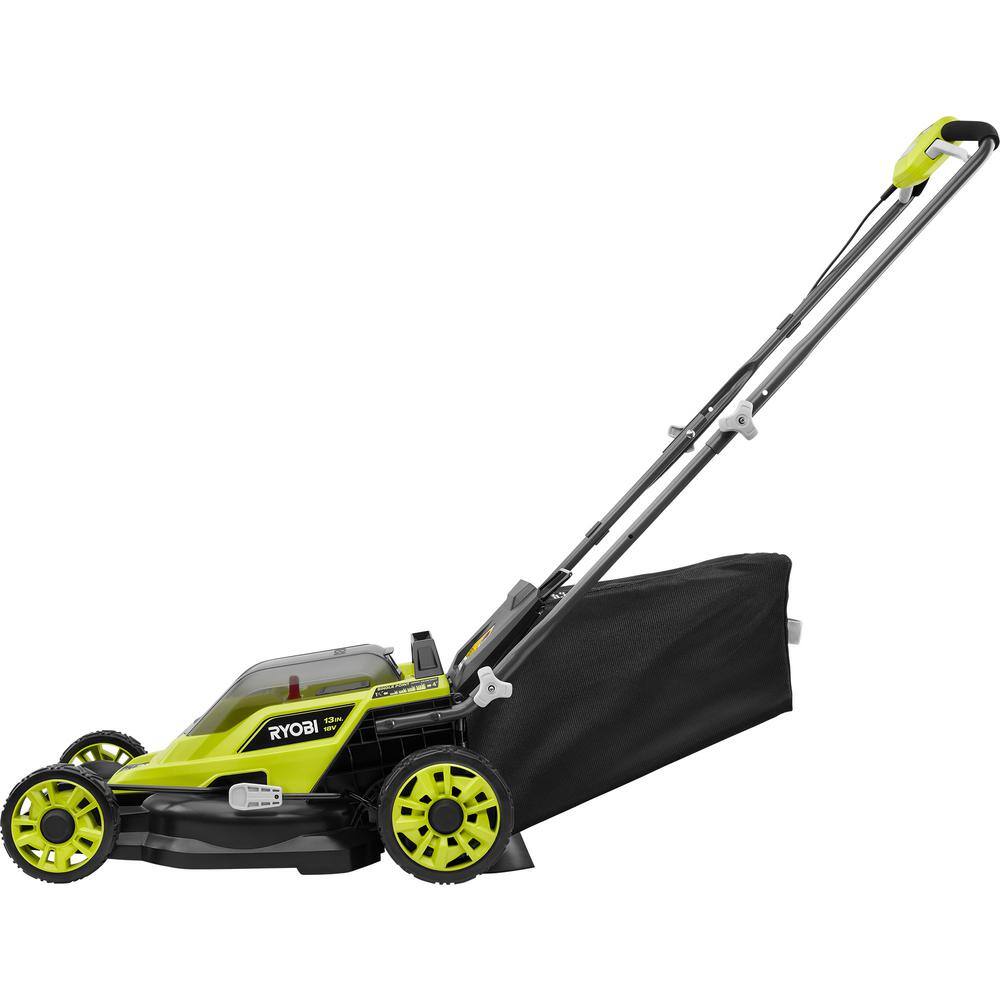 2026 ONE+ 18V 13 in. Cordless Battery Walk Behind Push Lawn Mower with 4.0 Ah Battery and Charger P1180