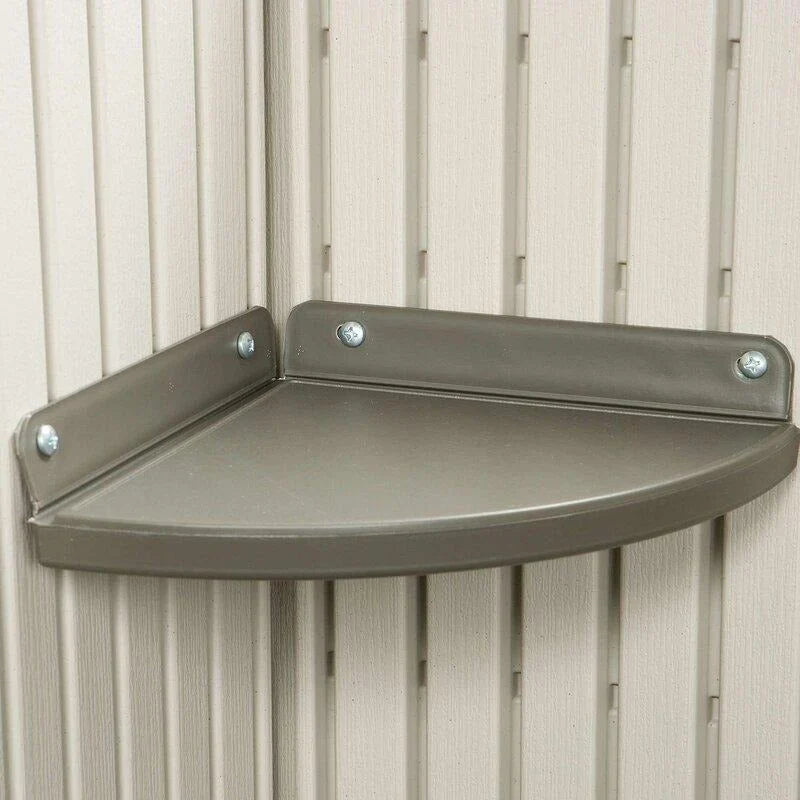 2026 New2025 Side entrance, 4.57 m W x 2.44 m D, plastic tool shed