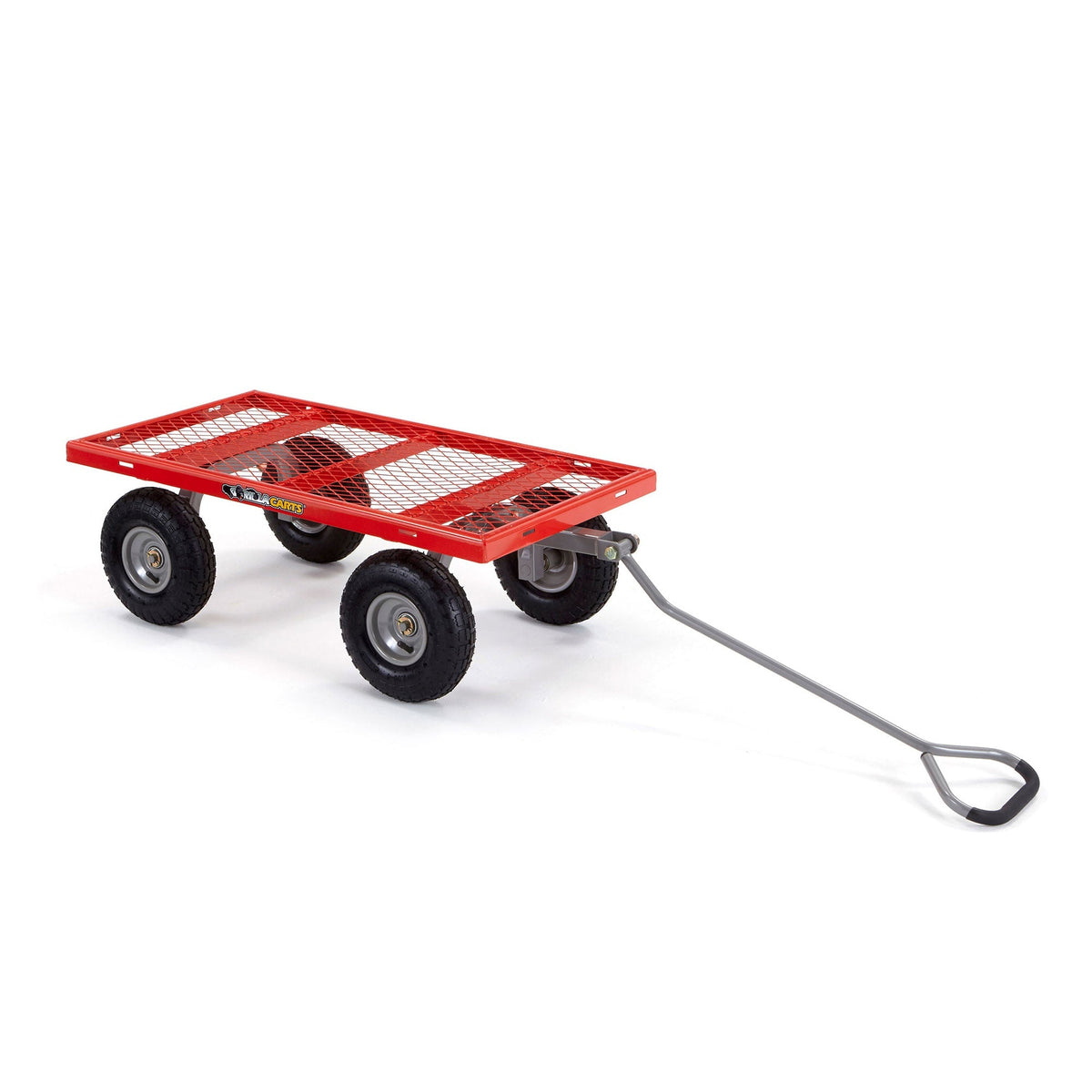 2026 Gorilla Cart 800 Pound Capacity Heavy Duty Steel Mesh Utility Wagon Cart, Red