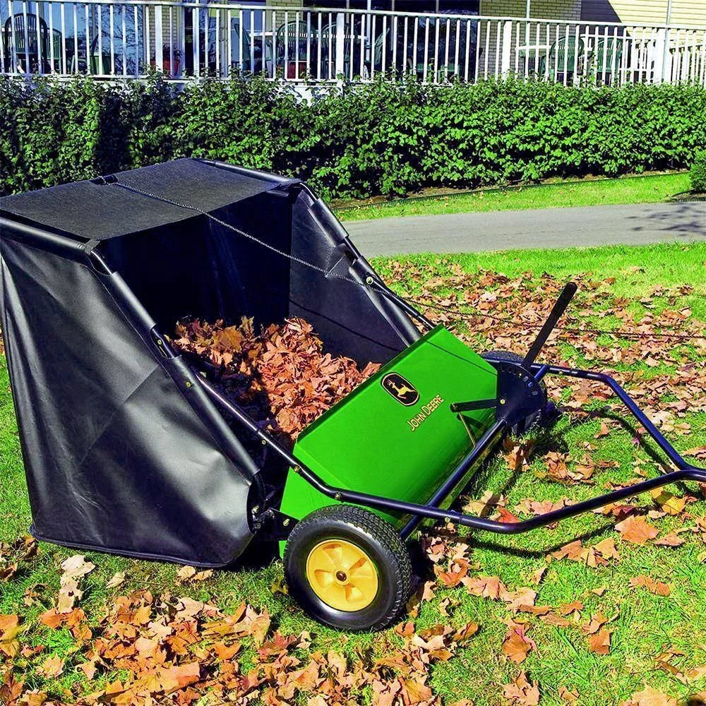 2026 NewJohn Deere 42″ trailed lawn sweeper, 24 cubic foot capacity, adjustable brushes