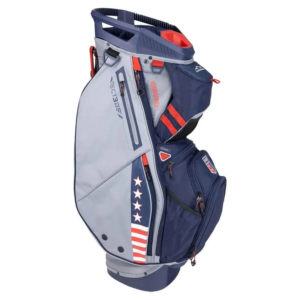 Sun Mountain C-130 2026 Cart Bag - Black Steel Rush Red