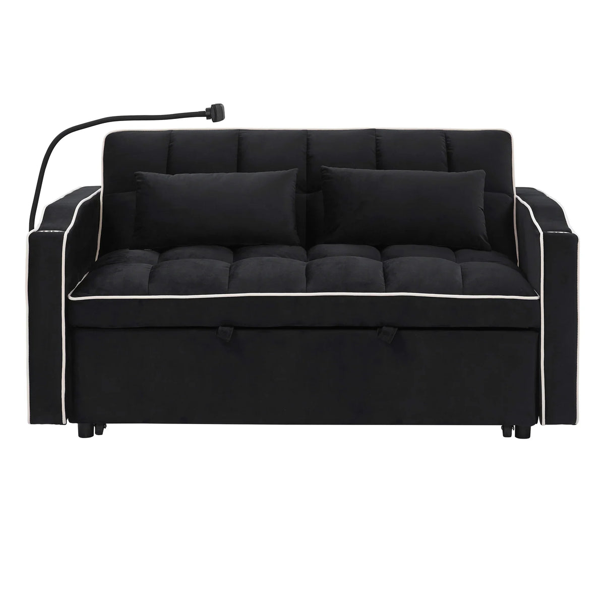 2026 Fashionable modern and multi-functional foldable velvet sofa bed