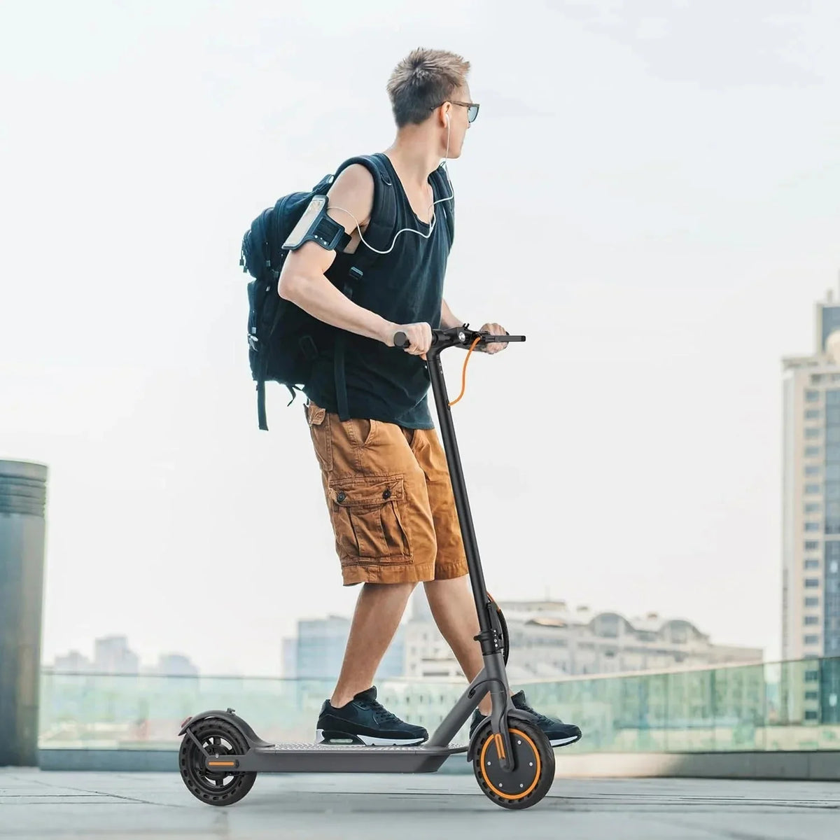 2026 NewElectric scooter, 350W/500W powerful motor, 8.5"/10" solid rubber tires, 19/22 mph, 28/21/12 mile range, dual brakes