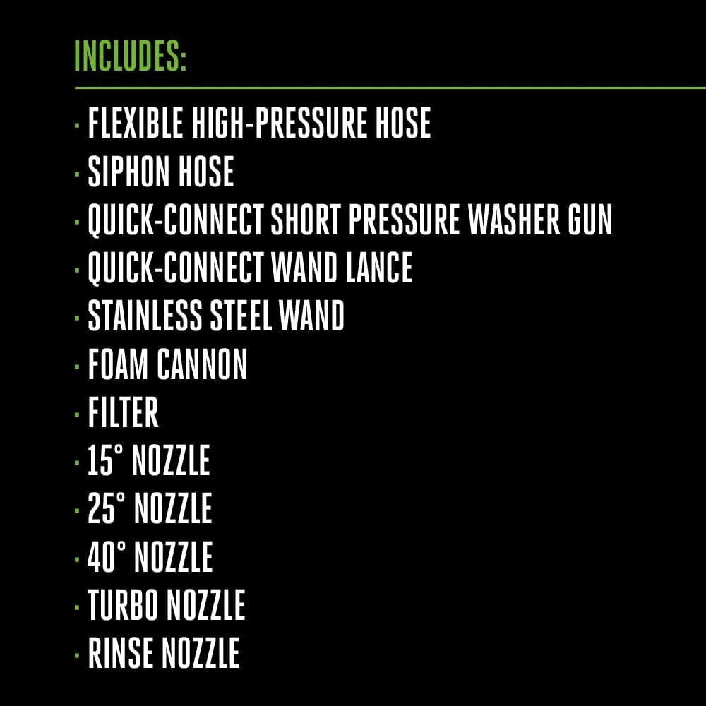 2026 Electric Pressure Washer 3200 PSI Power Washer Battery and Charger Not Included - HPW3200