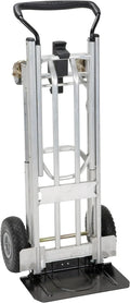 2026 New4-in-1 folding hand truck with puncture-proof wheels
