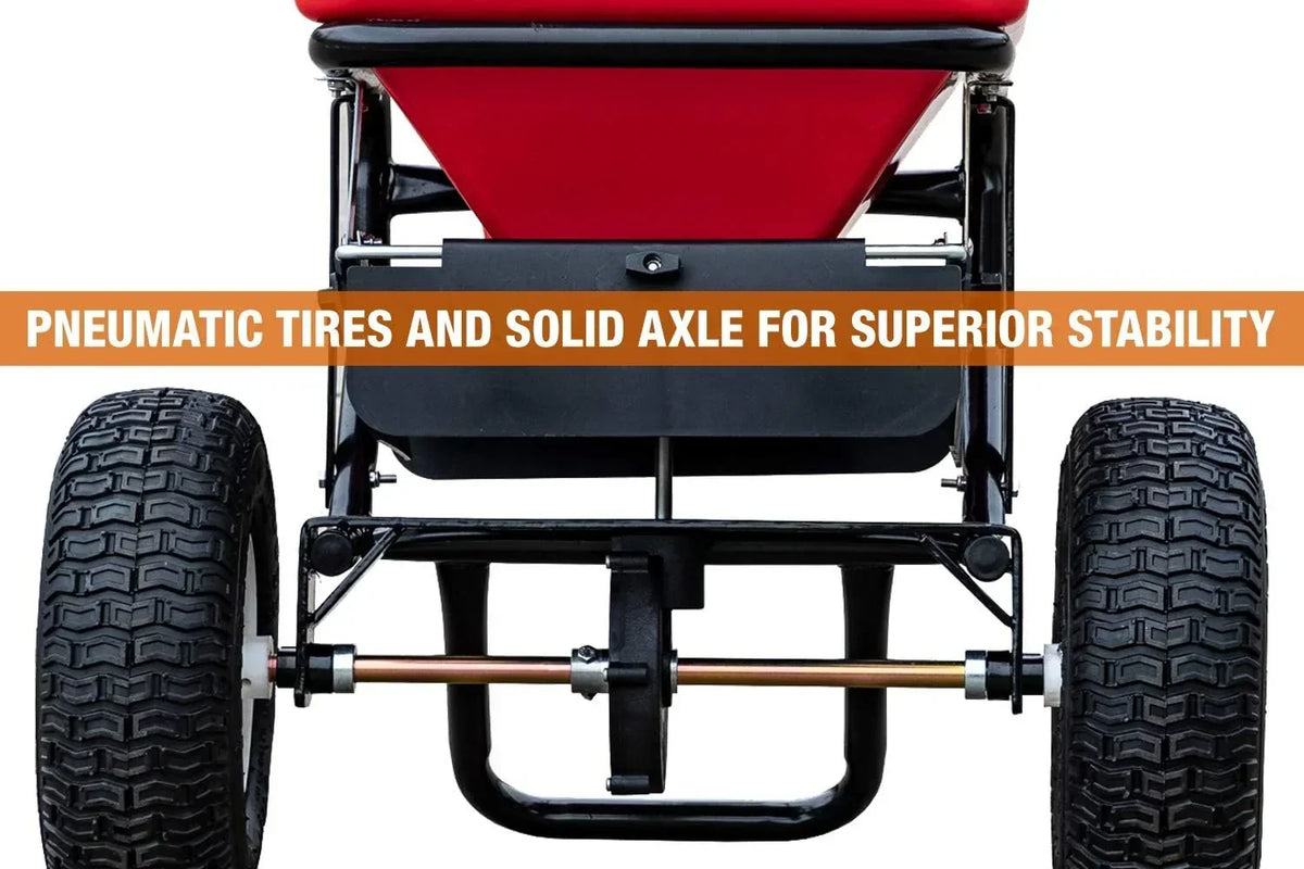 2026 100-Lb. Walk-Behind Push Spreader for Grass Seed, Salt, De-Icer and Fertilizer