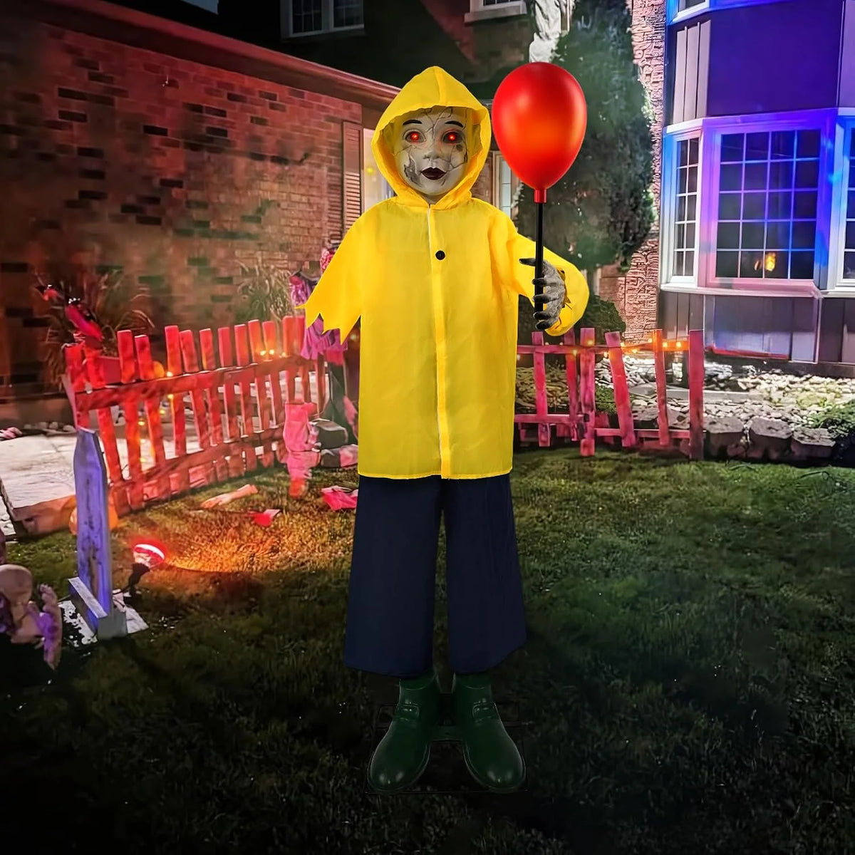 2026 Halloween Decorations Outdoor - 12 Ft Animated Hovering Witch Animatronics