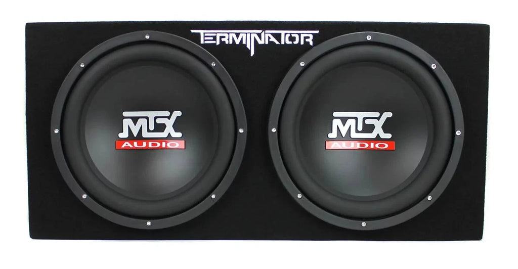2026 12" Dual Loaded Car Subwoofer w/Sub Box, Amplifier, & Wiring Kit