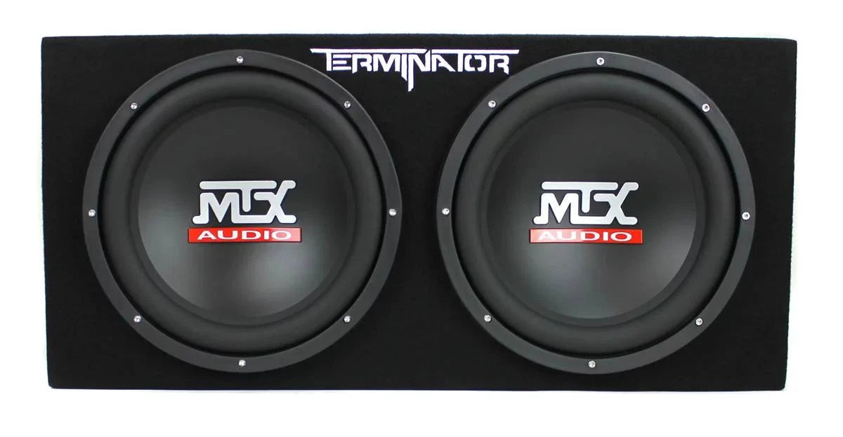 2026 12" Dual Loaded Car Subwoofer w/Sub Box, Amplifier, & Wiring Kit