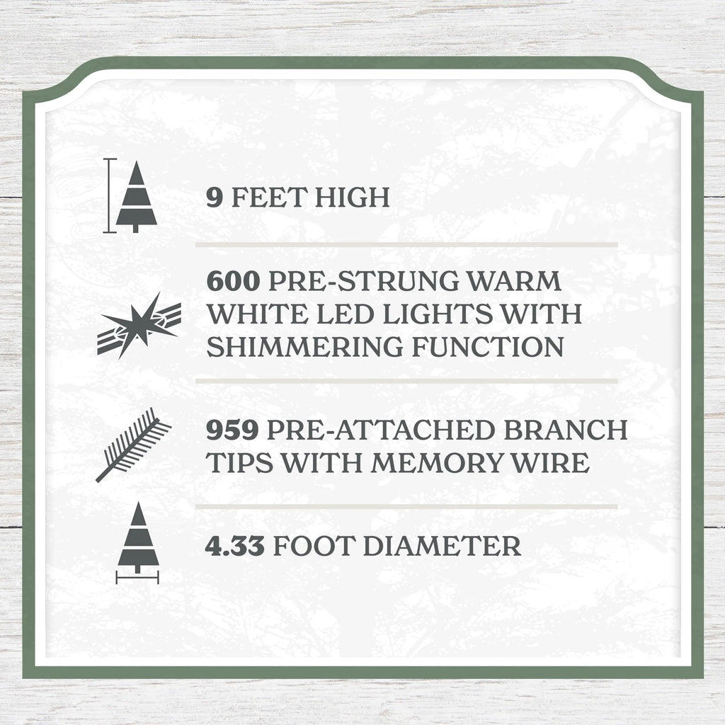 2026 7.5 ft Pre-Lit Cypress Artificial Christmas Tree with 500 Twinkle LED Lights and Stand