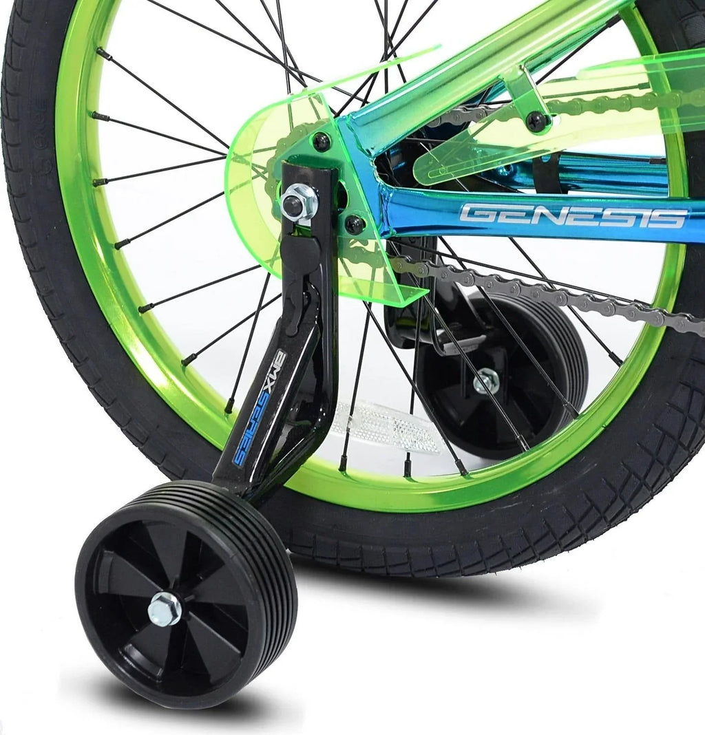 2026 NewGenesis 18 Glitch Boy’s BMX Bike, Blue/Green