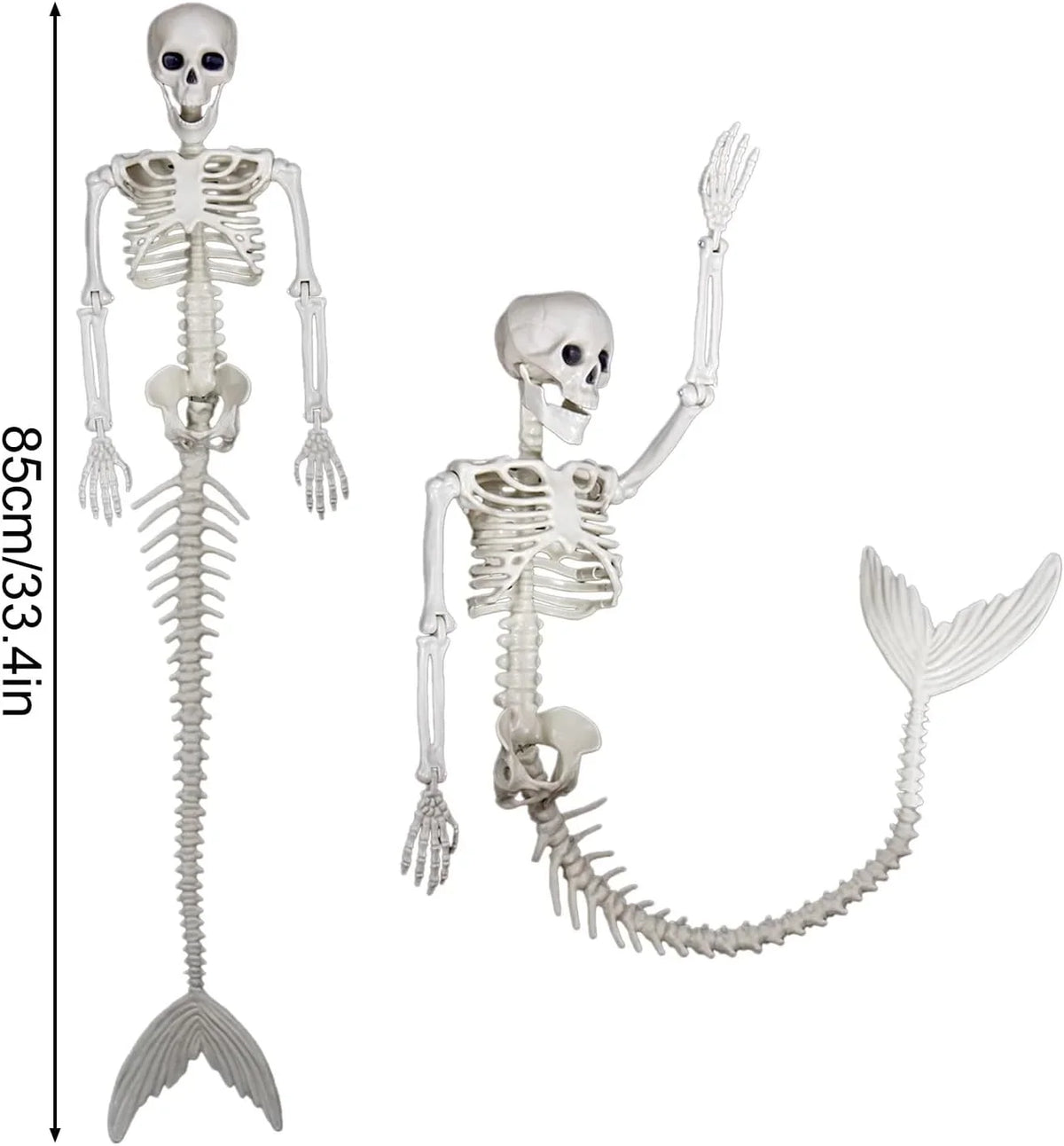2026 Ghost Skull Mermaid Plastic Bones