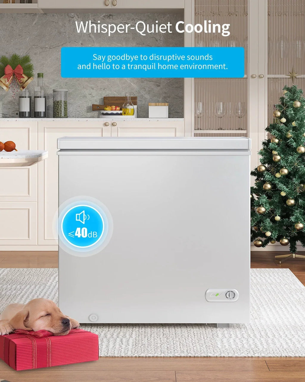 2026 NewDISHUP 10.0 Cu.Ft Chest Freezer, Deep Freezer with Removable Basket, Adjustable Temperature, for Home/Office/Garage/Bar