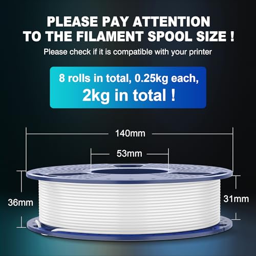 2026 SUNLU 4kg PLA 3D Printer Filament Bundle, Neatly Wound PLA Filament 1.75mm ±0.02mm, Individually Vacuum Packed, 4kg in Total, 1kg per Spool, 4 Pack, 4000g, 4Black