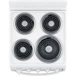 2026 New20-inch electric oven with 4 cooking zones, freestanding, in white