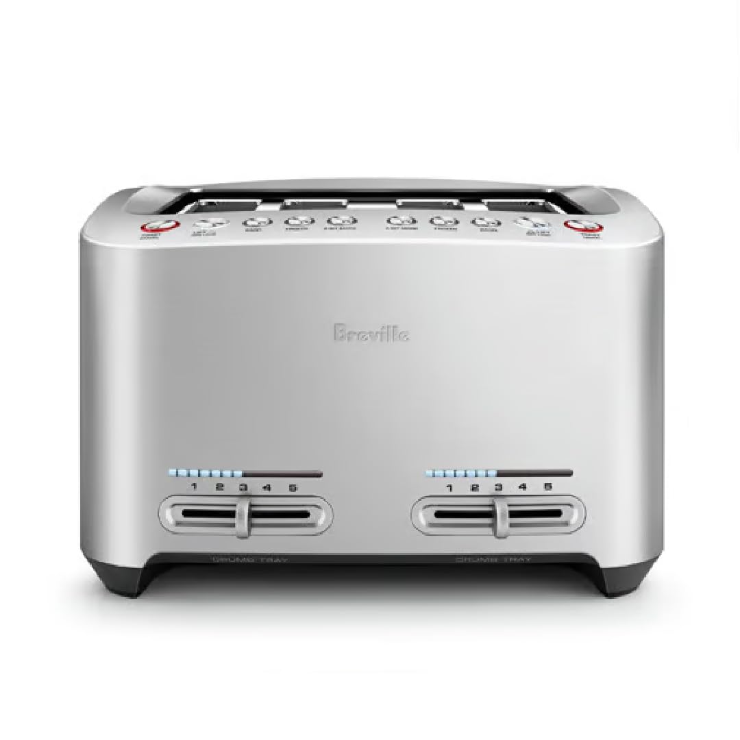 2026 Breville Die-Cast Smart Toaster, 2-Slice, Brushed Stainless Steel