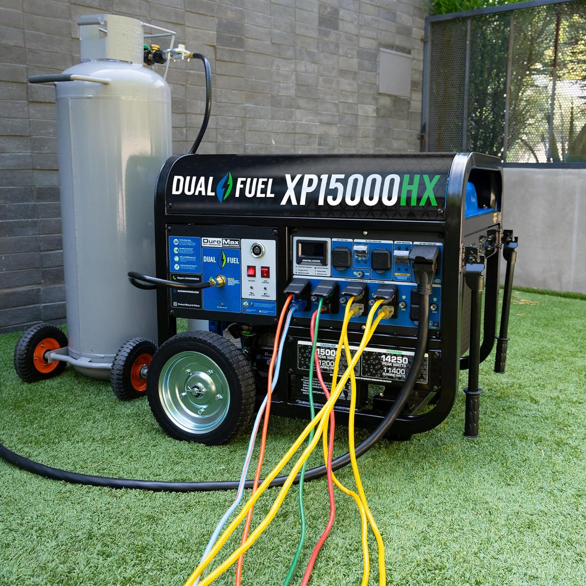 2026 XP15000HX 15 000-Watt Dual Fuel Portable Generator - Gas & Propane Remote Electric Start Whole Home Power Backup Transfer Switch Ready RV & Emergency Ready