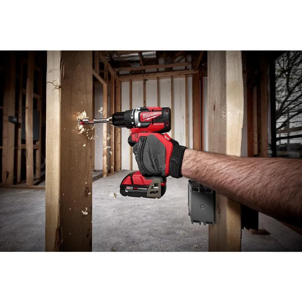 2026 M18 18V Lithium-Ion Brushless Cordless Compact Drill/Impact Combo Kit (2-Tool) W/ (2) 2.0Ah Batteries, Charger & Bag 2892-22CT