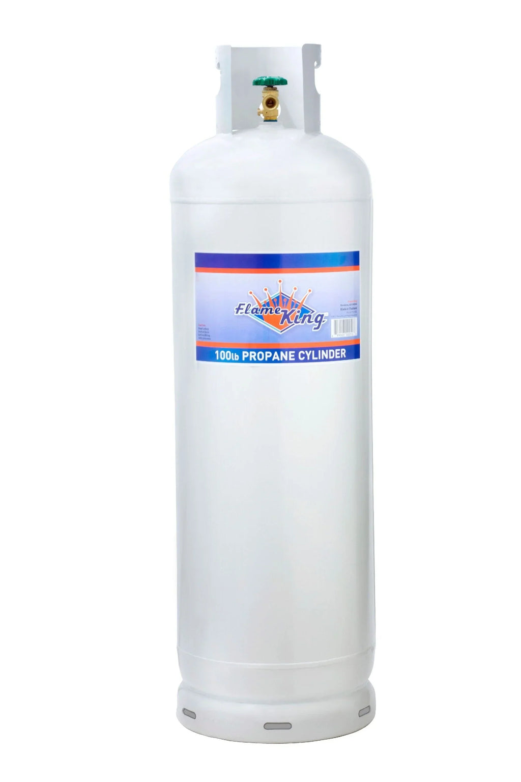 2026 New100-pound steel propane gas cylinder with POL valve (delivered empty)