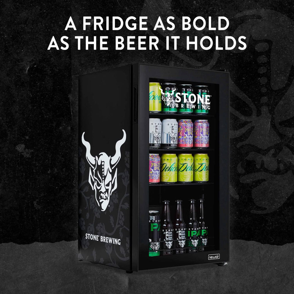2026 Beverage Refrigerator Cooler | 126 Cans Free Standing with Right Hinge Glass Door | Mini Fridge Beverage Organizer Perfect For Beer, Wine, Soda, And Cooler Drinks