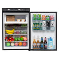 2026 SMAD 3.5 Cu ft 3 Way Fridge, Refrigerator Freezer Combo, 12V/110V/LPG Camping Offgrid RV Travel Cabin Truck Outdoor