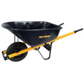2026 True Temper R6STFFEC 6 cu. ft. Barrow in a Box Steel Wheelbarrow with Never Flat Tire and Steel Handles