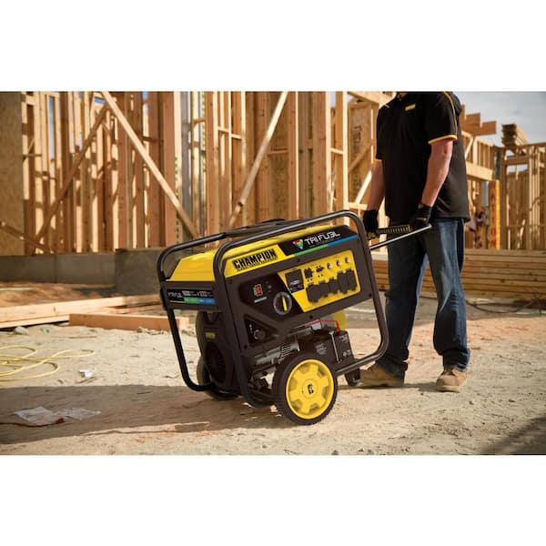 2026 15,000/12,000-Watt Electric Start Gasoline Propane and Natural Gas Tri-Fuel Portable Generator with CO Shield