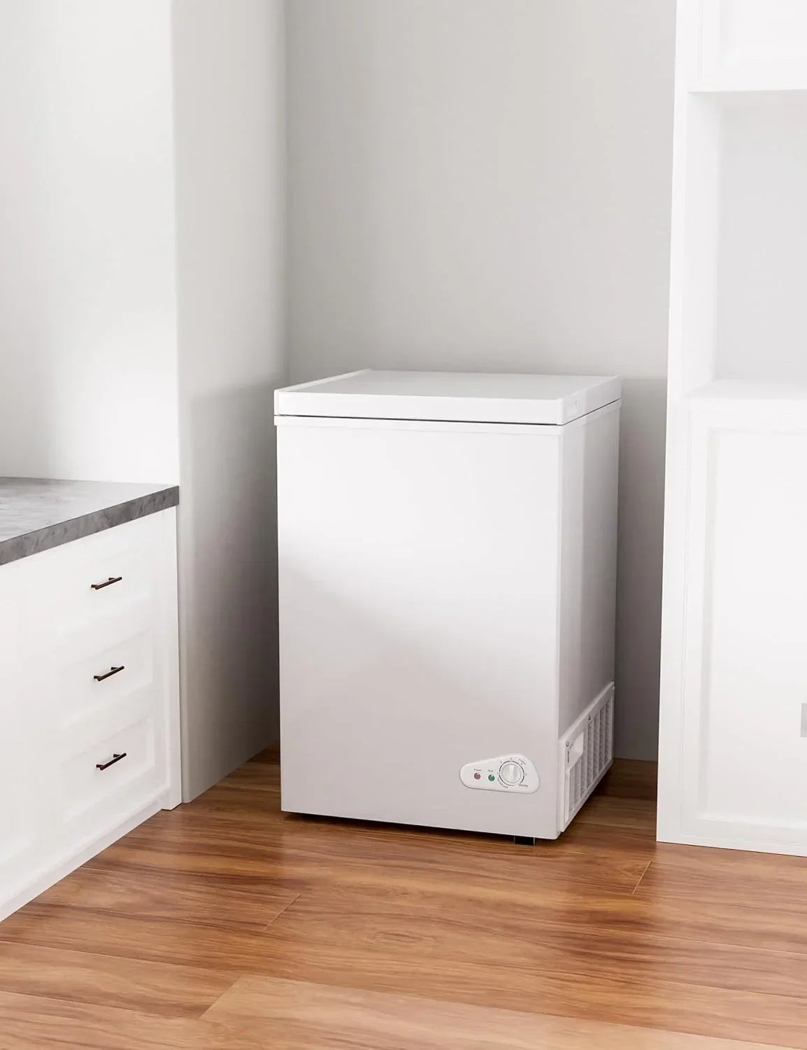 2026 7.0 Cu Ft Chest Freezer - Energy Efficient & Quiet Mini Freezer with Adjustable Thermostat - Compact Deep Freezer for Home, Apartment, and Garage - Removable Basket & Defrost Drain