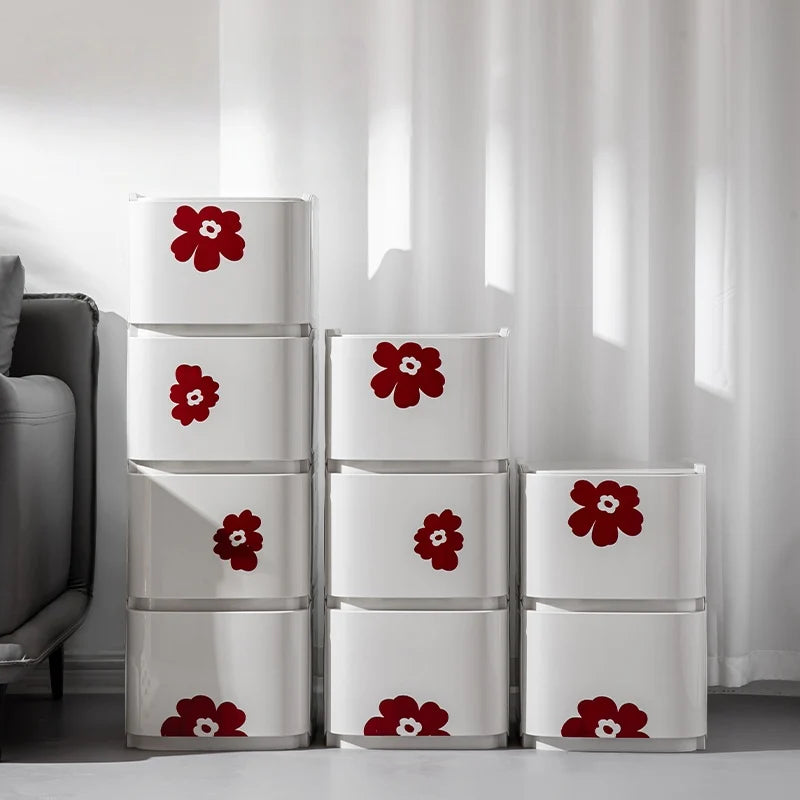 2026 2-Tier Mobile Storage Rack with Drawers
