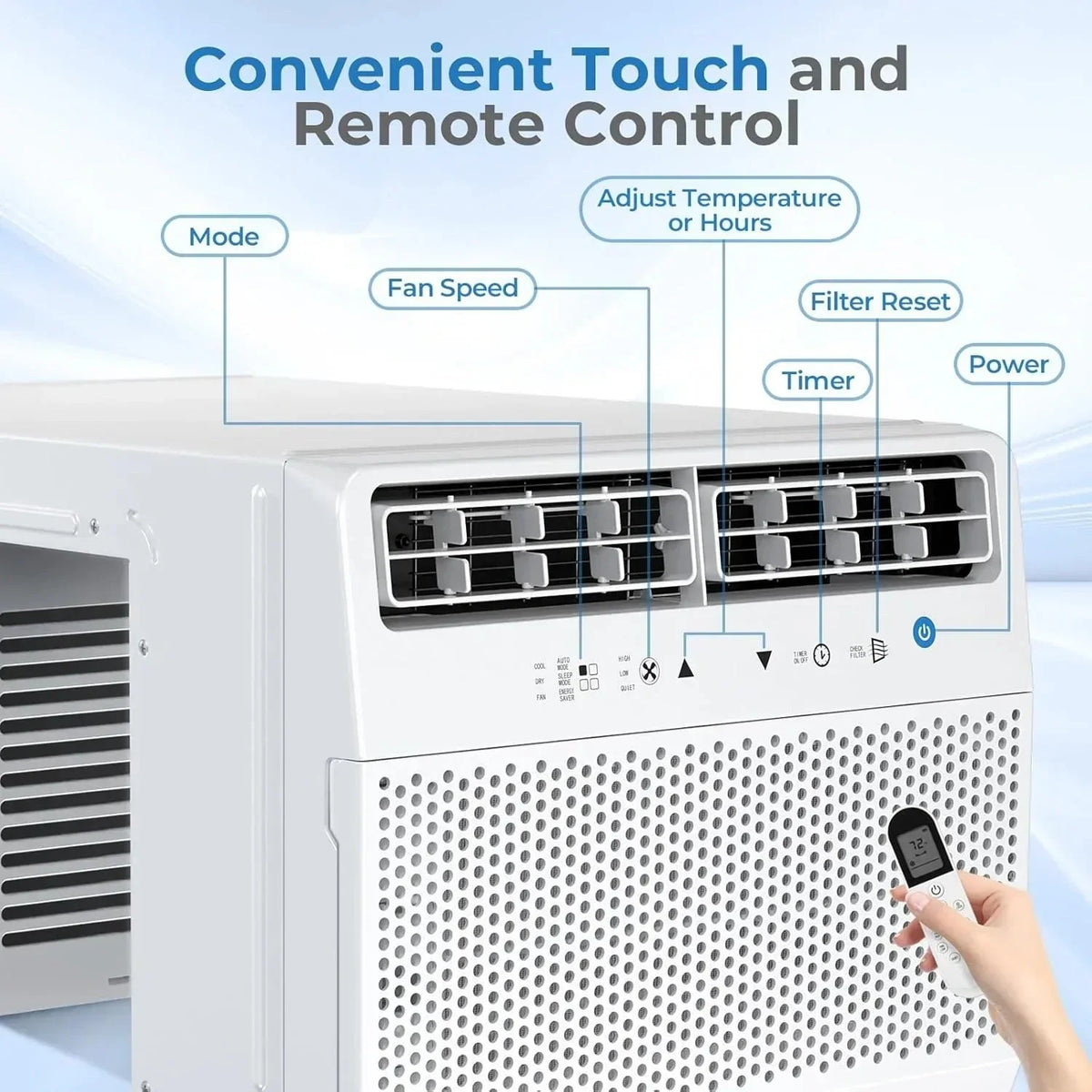 2026 NewAntarctic Star U-shaped window air conditioner 12000 BTU Ultra-quiet window air conditioner Cools