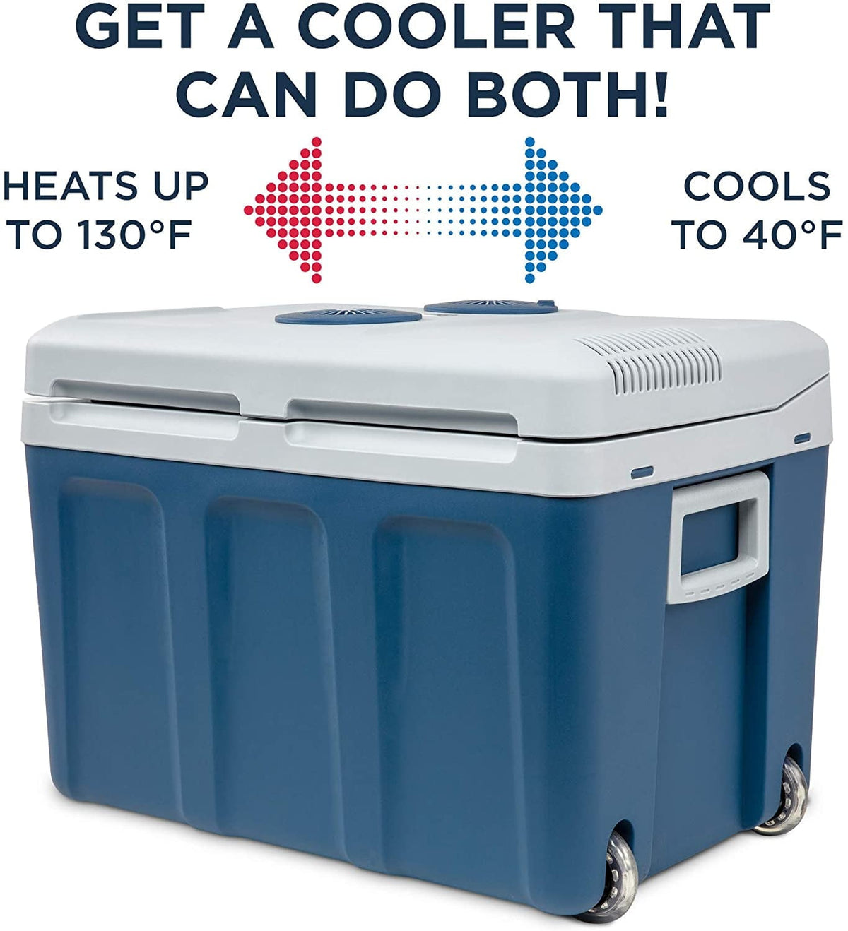 2026 Ivation Electric Portable 45 L Cooler & Warmer W/ Wheels & Handle, for Travels