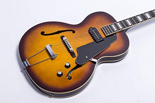 2026 GROTE Jazz Electric Guitar Hollow Body Chrome Hardware P90 pickup (RED)